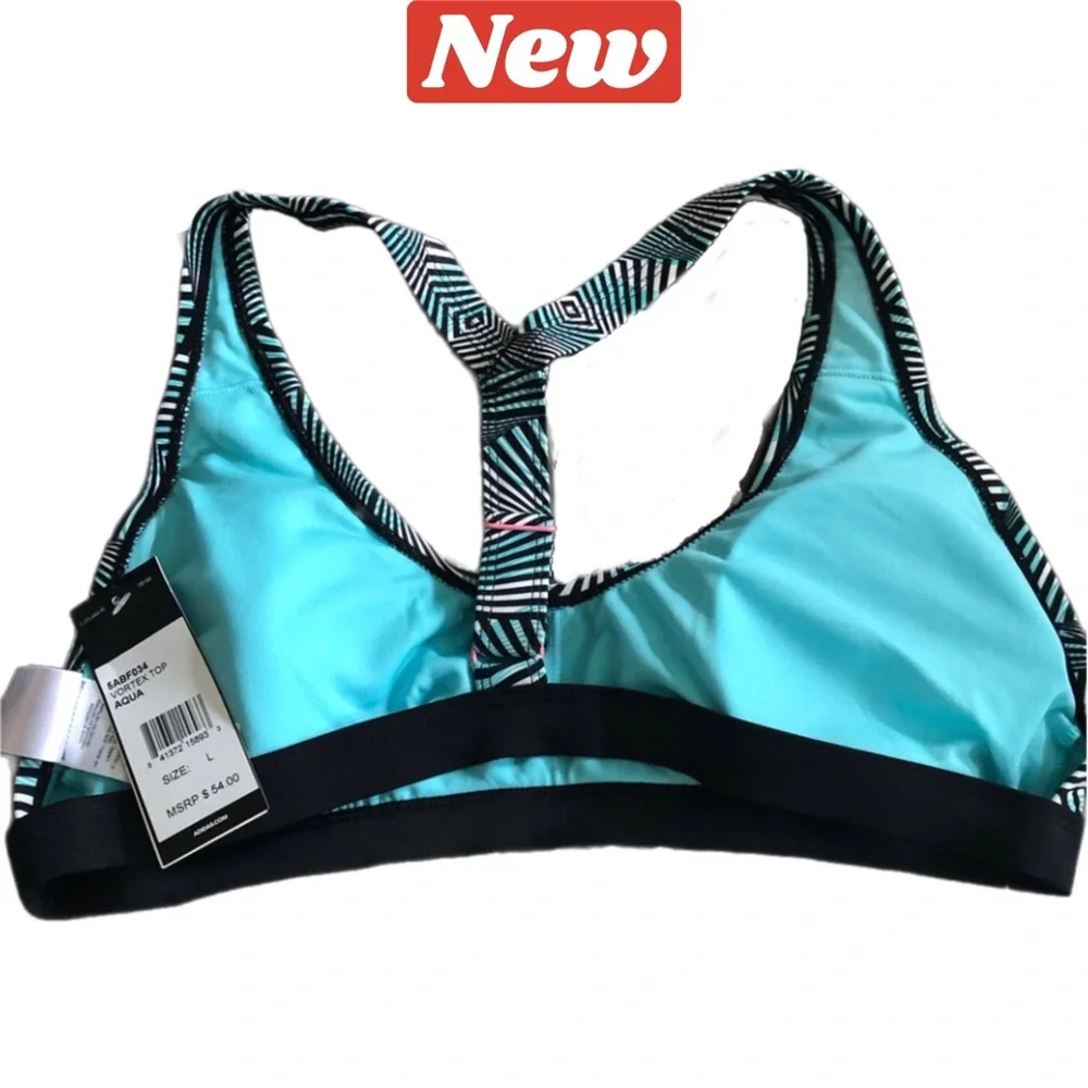 🆕 Adidas Vortex T-back Bikini Top size large